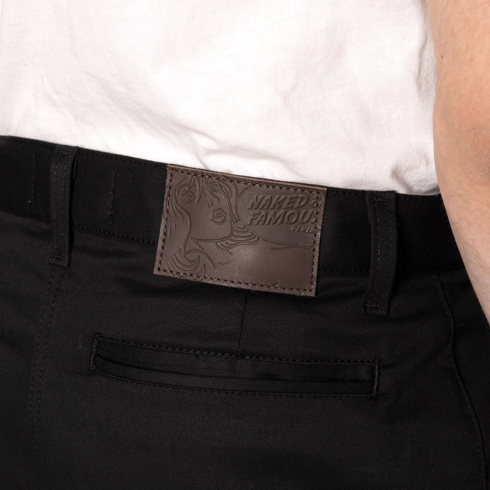 Straight Chino - Black Stretch Twill