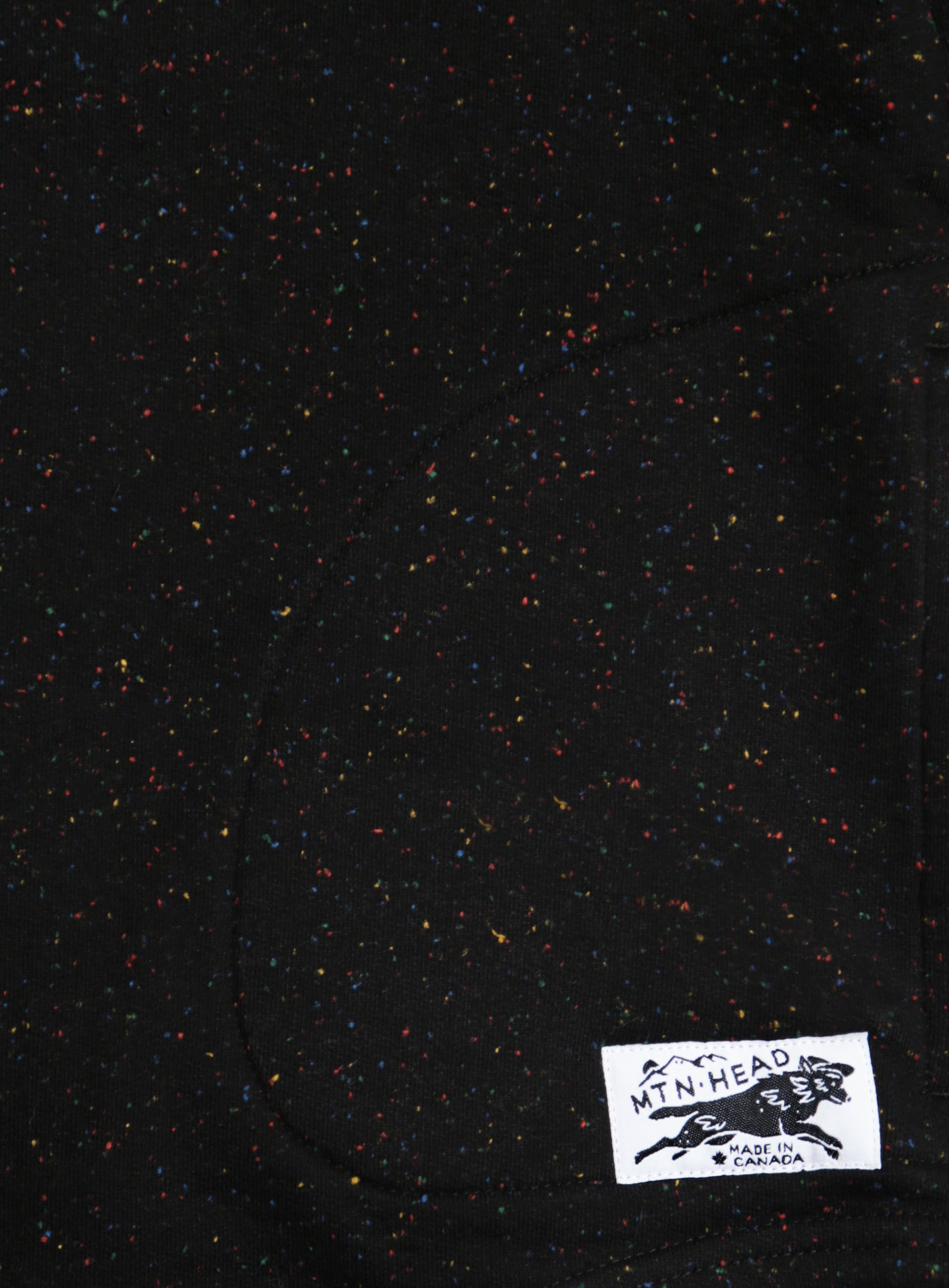 Camping Hoodie - Black Rainbow Speckle