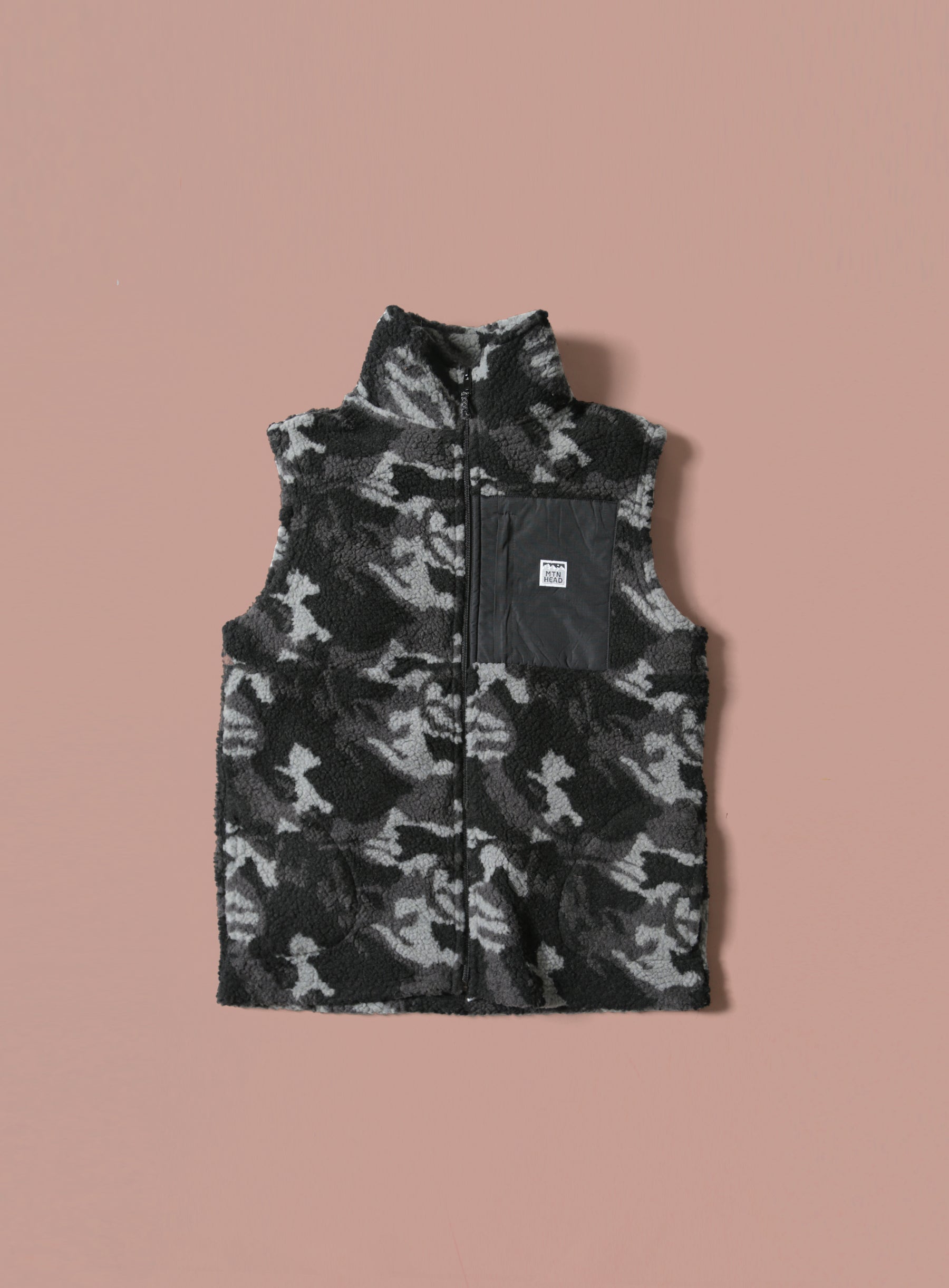 Alpine Sherpa Vest - Black Camo