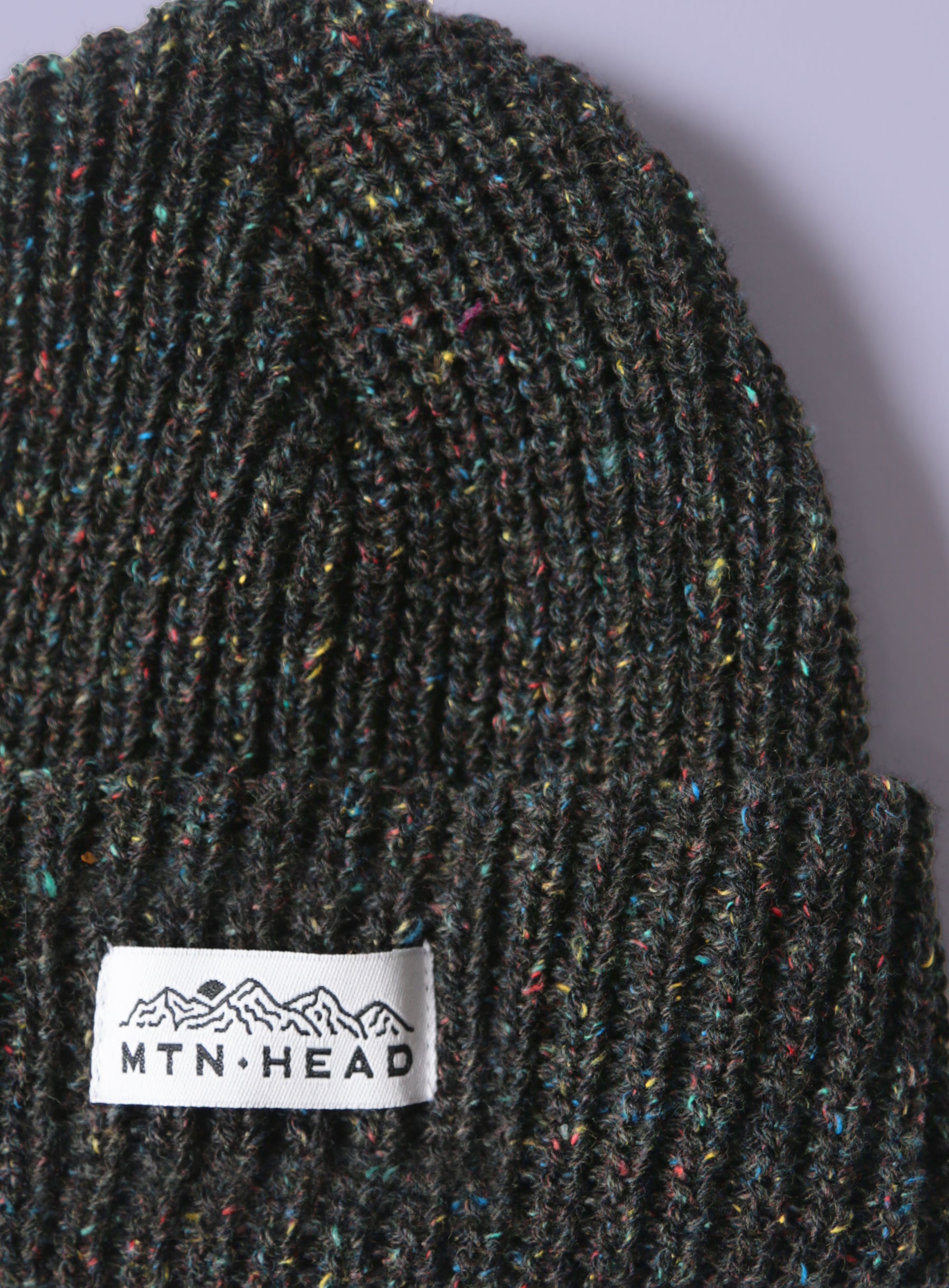 Speckled Chunky Toque - Black