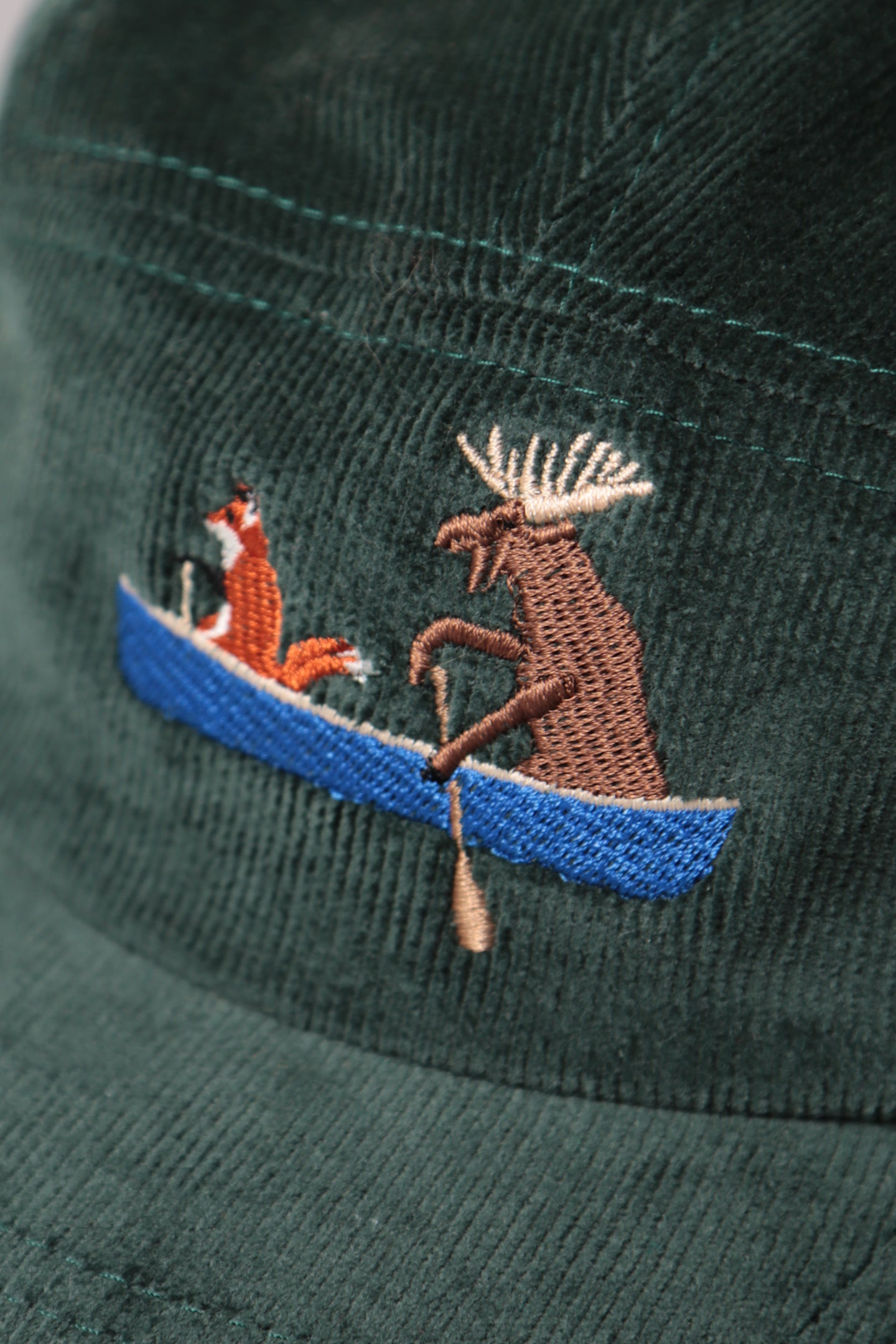 Kids 5 Panel - Forest Cord - Paddle Pals Embroidery - CAMP Series