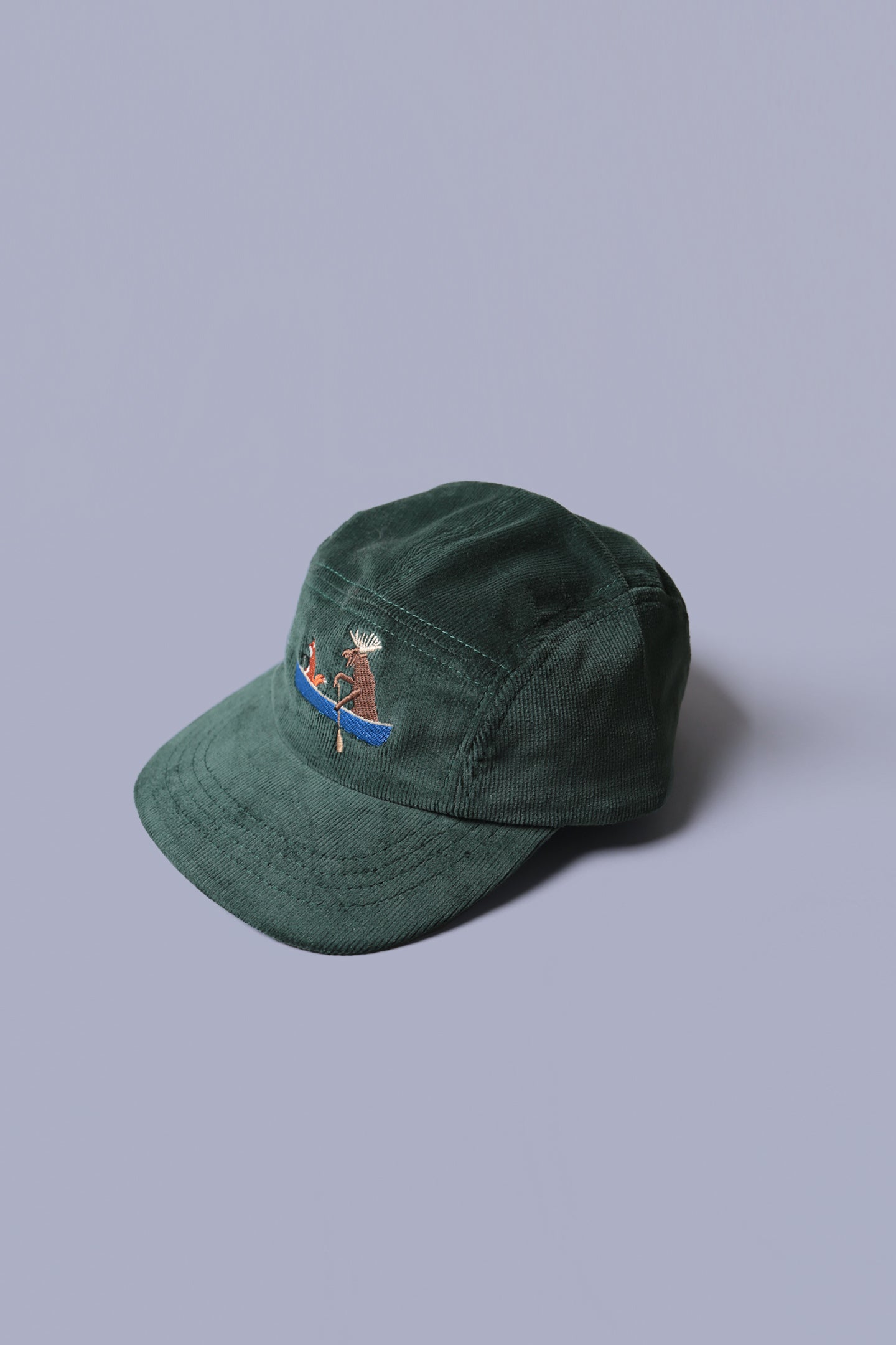 Kids 5 Panel - Forest Cord - Paddle Pals Embroidery - CAMP Series