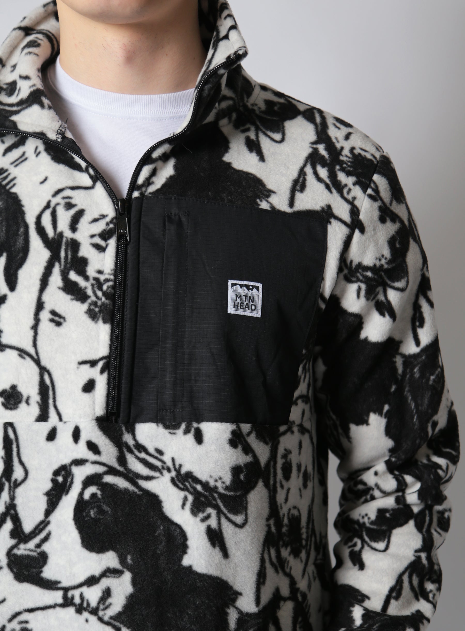 Alpine 1/4 Zip  - Polar Fleece - Black Dog Camo