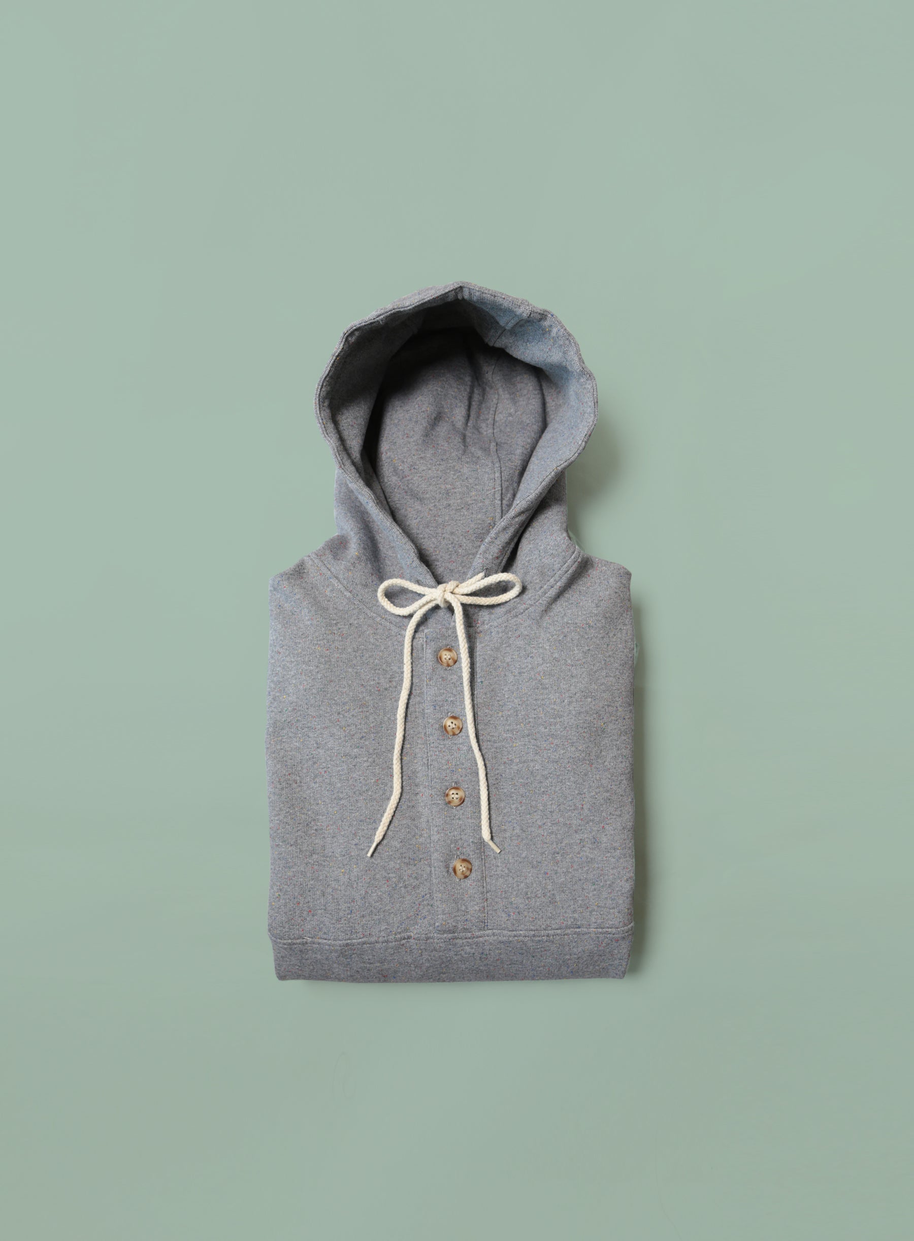 Camping Hoodie - Heather Grey Rainbow Speckle