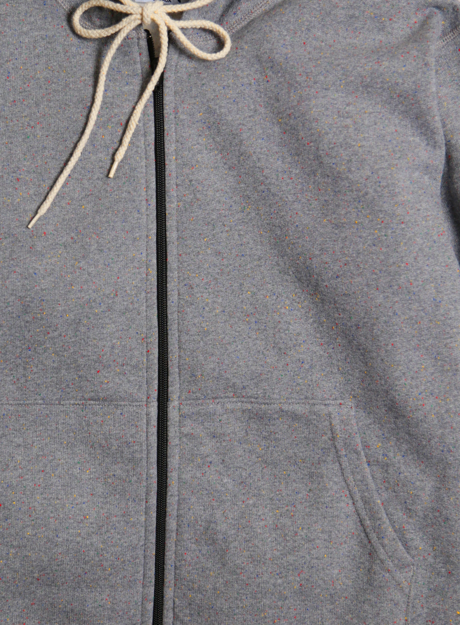 Mtn. Zip Hoodie - Heather Grey Rainbow Speckle