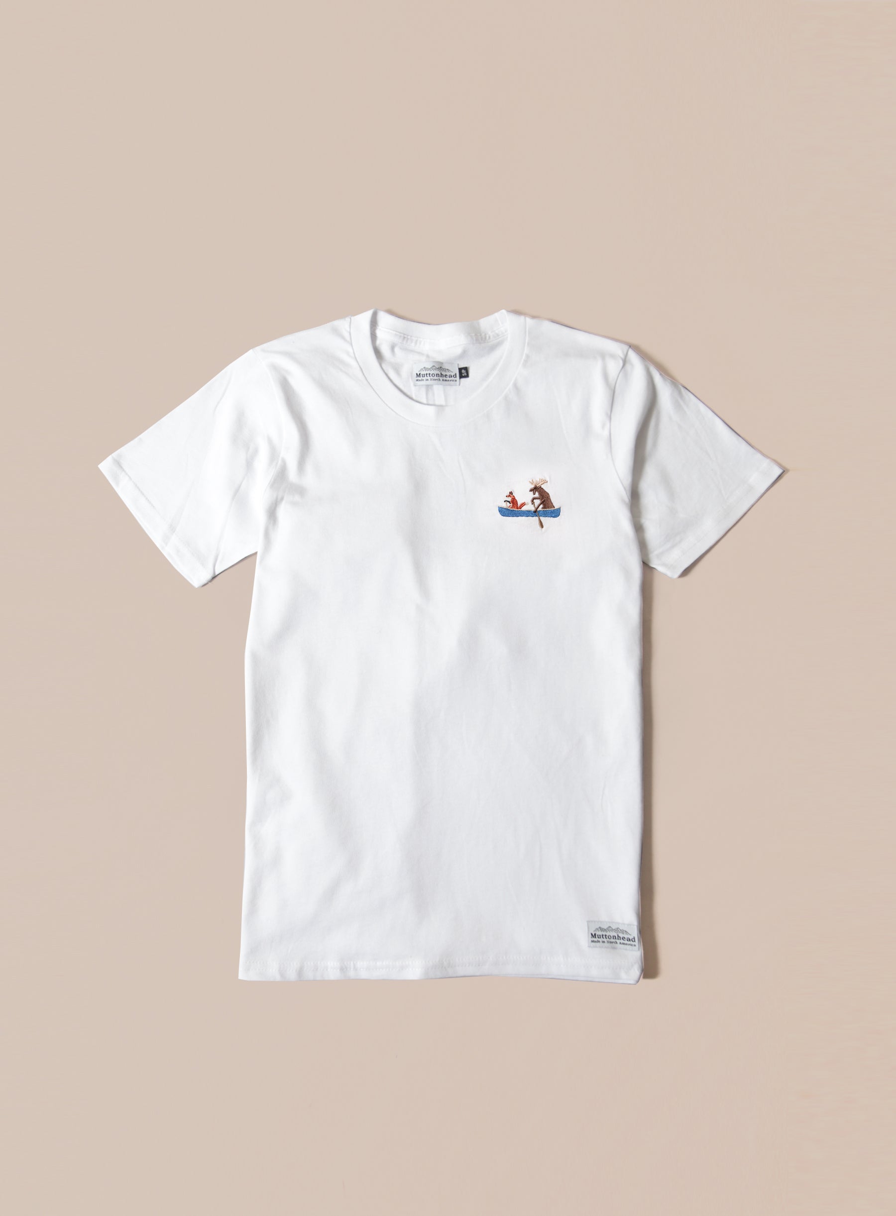 Classic Tee - White - Paddle Pals Embroidery - CAMP Series