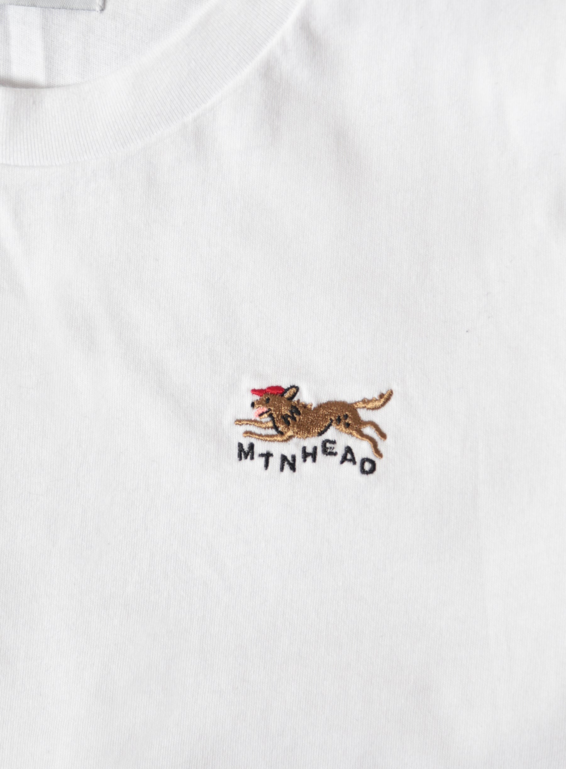 Classic Tee - White - Mtn. Wolf Embroidery