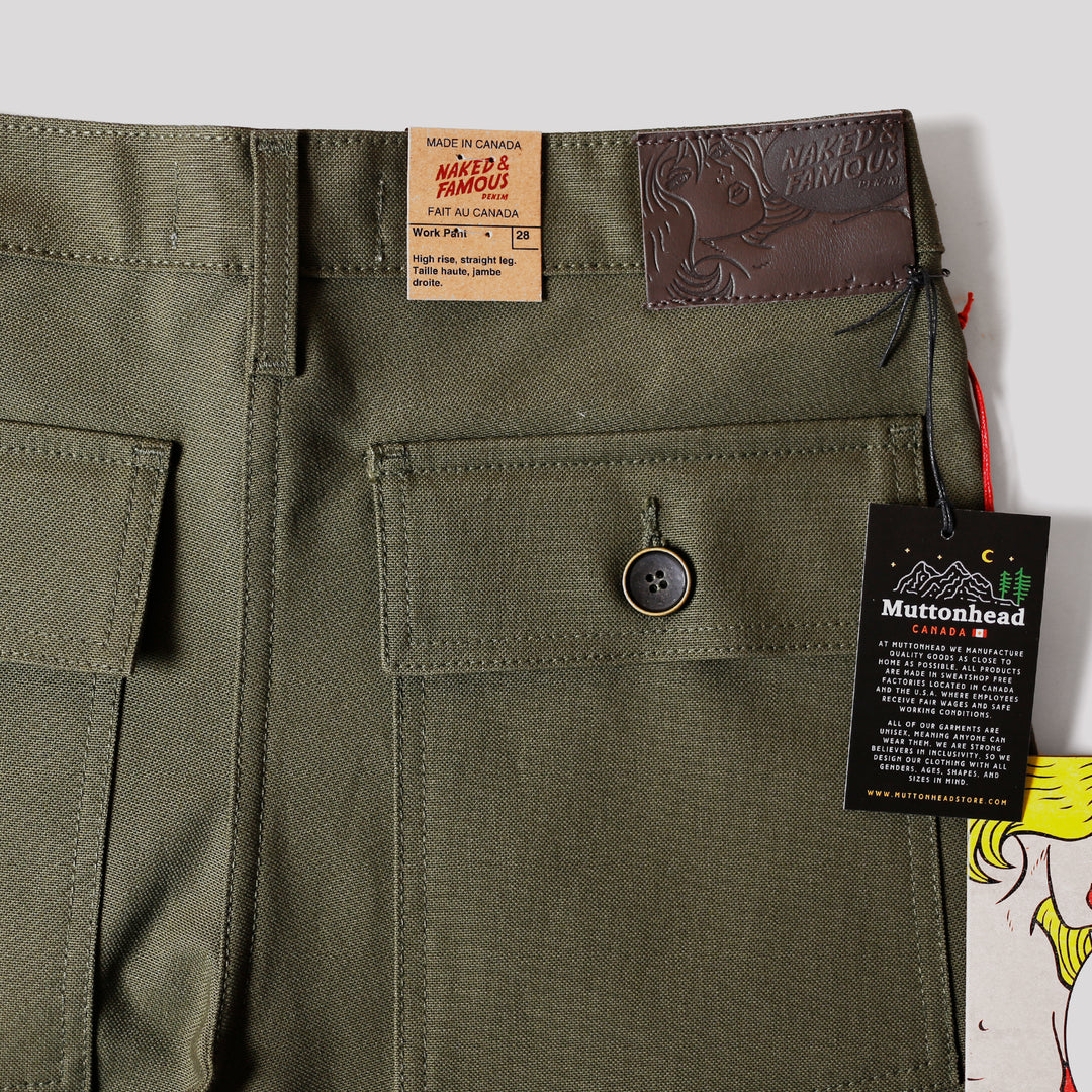 Naked and Famous - Work Pant - Black Canvas – MTN.HEAD