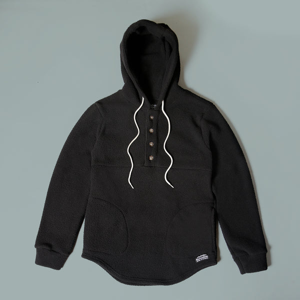 Pullover Cabin Hoodie - Washed Black – MUTTONHEAD